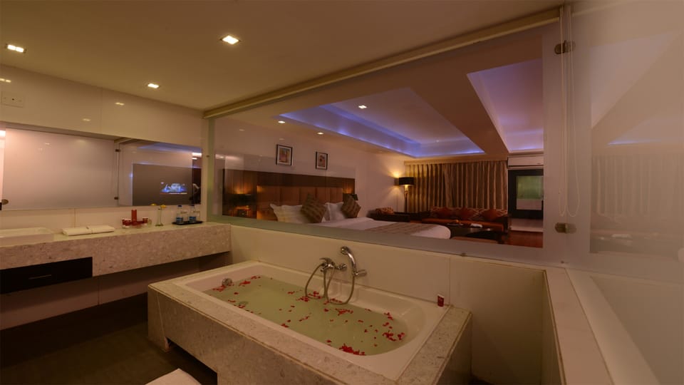 Executive Room | Bathroom | Free toiletries, hair dryer, towels, soap