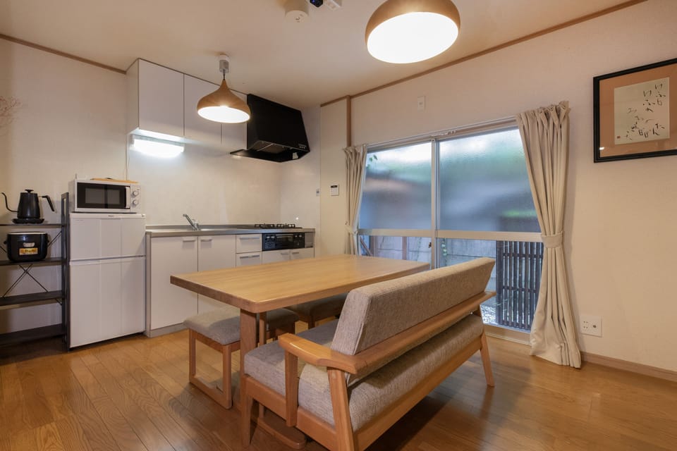 Shiki Homes | HIKARI 光 | Private kitchen | Full-size fridge, microwave, stovetop, electric kettle
