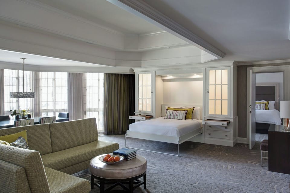 Premium bedding, down comforters, in-room safe, desk