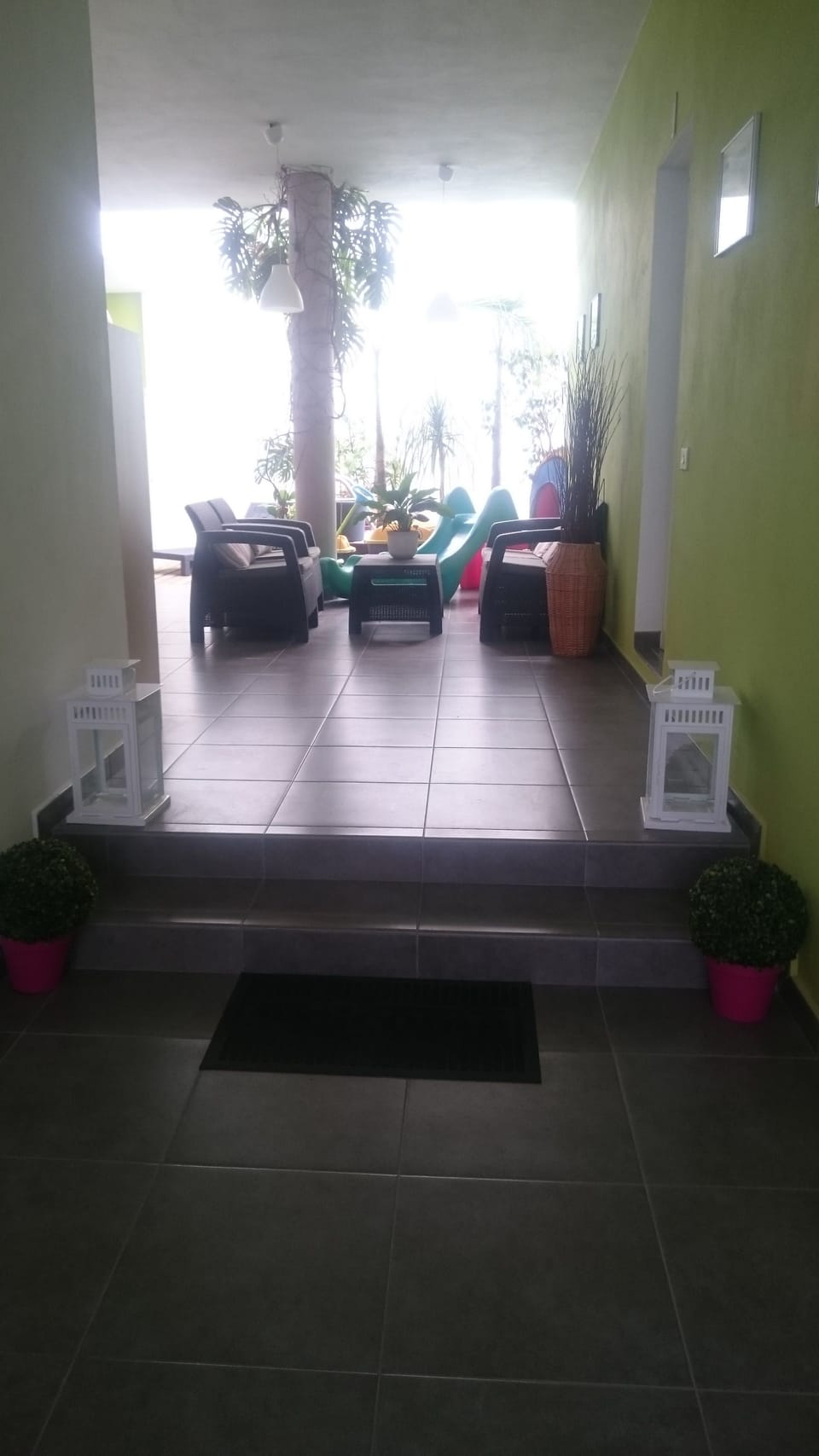 Interior entrance