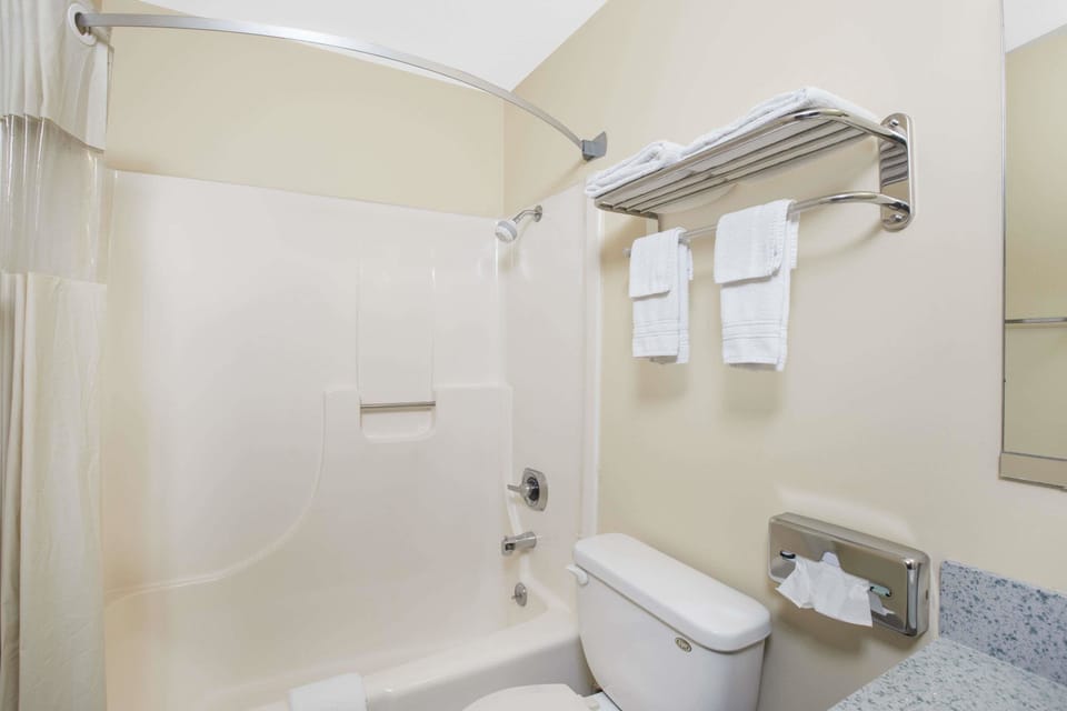 Free toiletries, hair dryer, towels