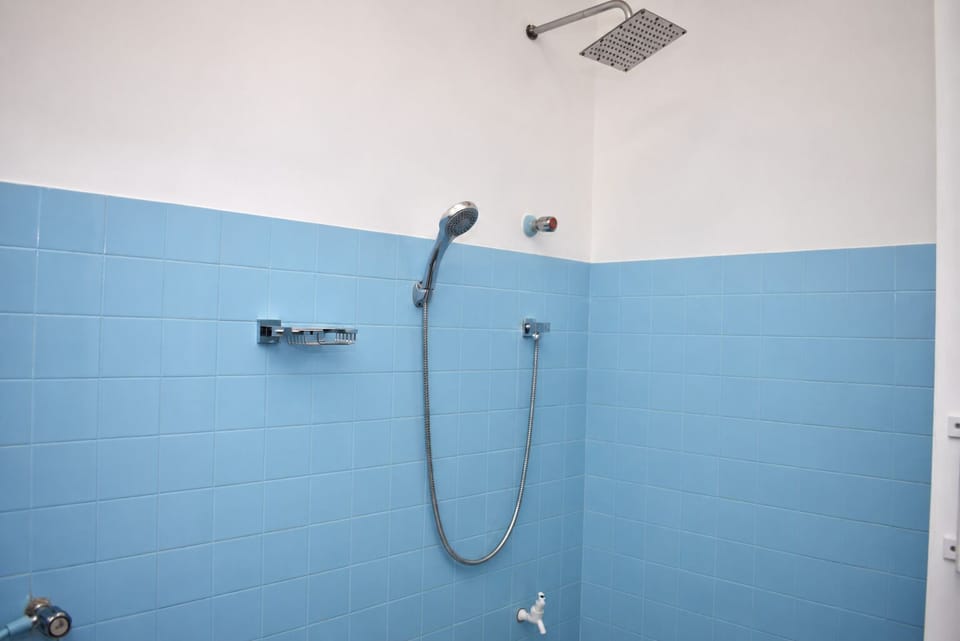 Shower, free toiletries, towels