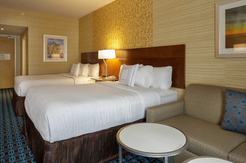 Room, 2 Queen Beds | Premium bedding, desk, blackout drapes, iron/ironing board