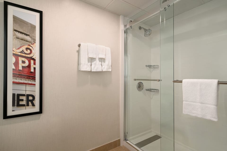 Free toiletries, hair dryer, towels