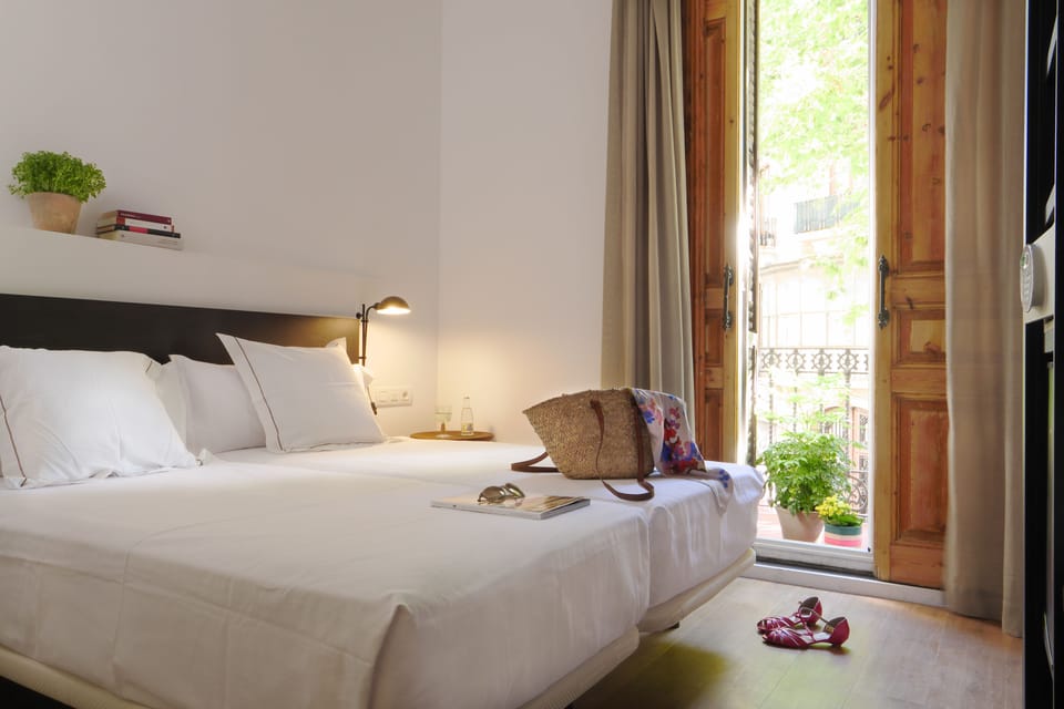Double or Twin Room, Balcony | In-room safe, blackout drapes, iron/ironing board, free WiFi