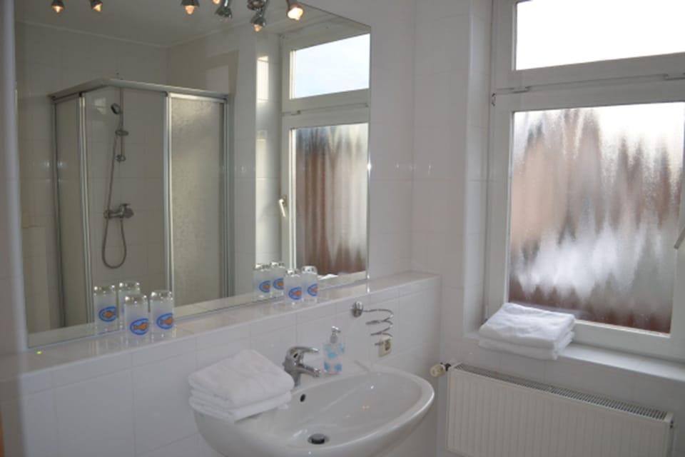 Standard Double Room | Bathroom | Shower, free toiletries, hair dryer, towels