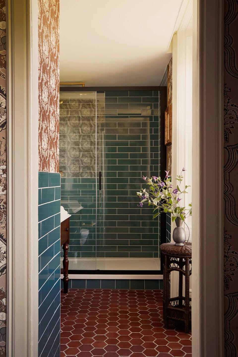 Double Room (18th View) | Bathroom | Shower, designer toiletries, hair dryer, bathrobes