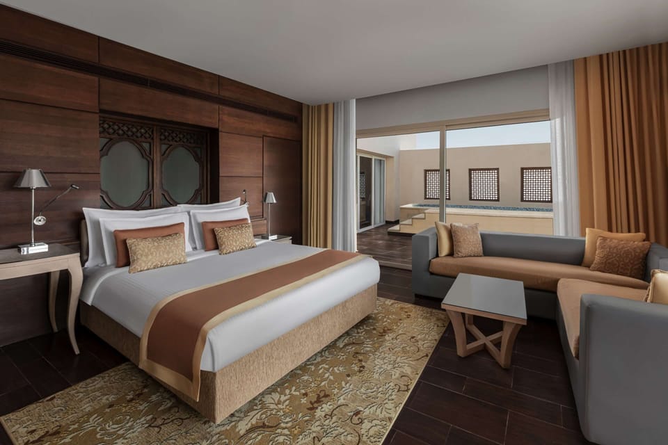 Egyptian cotton sheets, minibar, in-room safe, desk