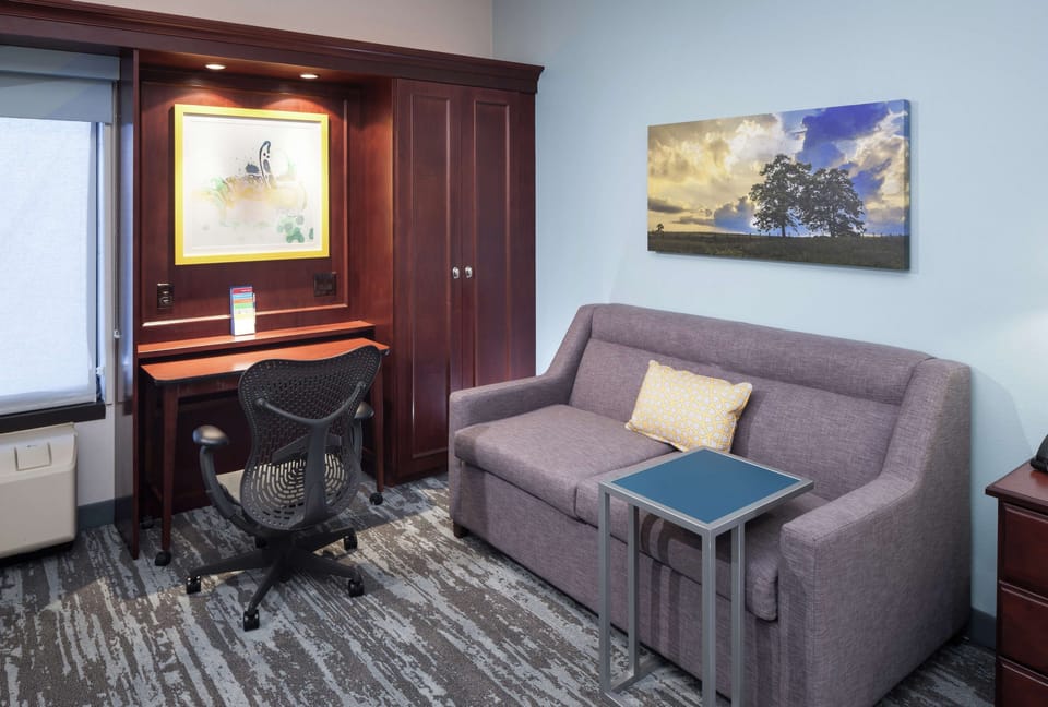 One king study sofabed non smoking | Desk, blackout drapes, iron/ironing board, cribs (free)