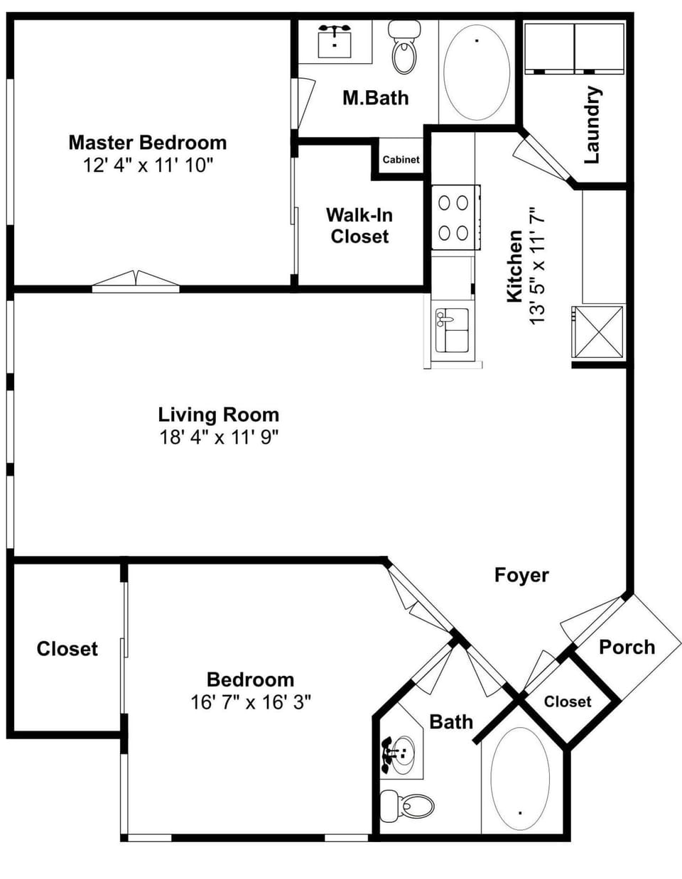 Condo, 2 Bedrooms | Floor plan