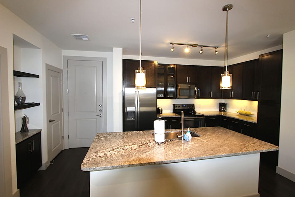 Apartment, Kitchen | Private kitchen | Fridge, microwave, coffee/tea maker