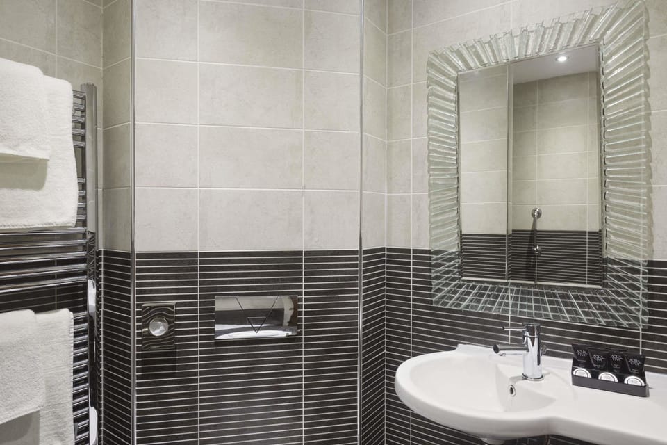 Free toiletries, hair dryer, towels