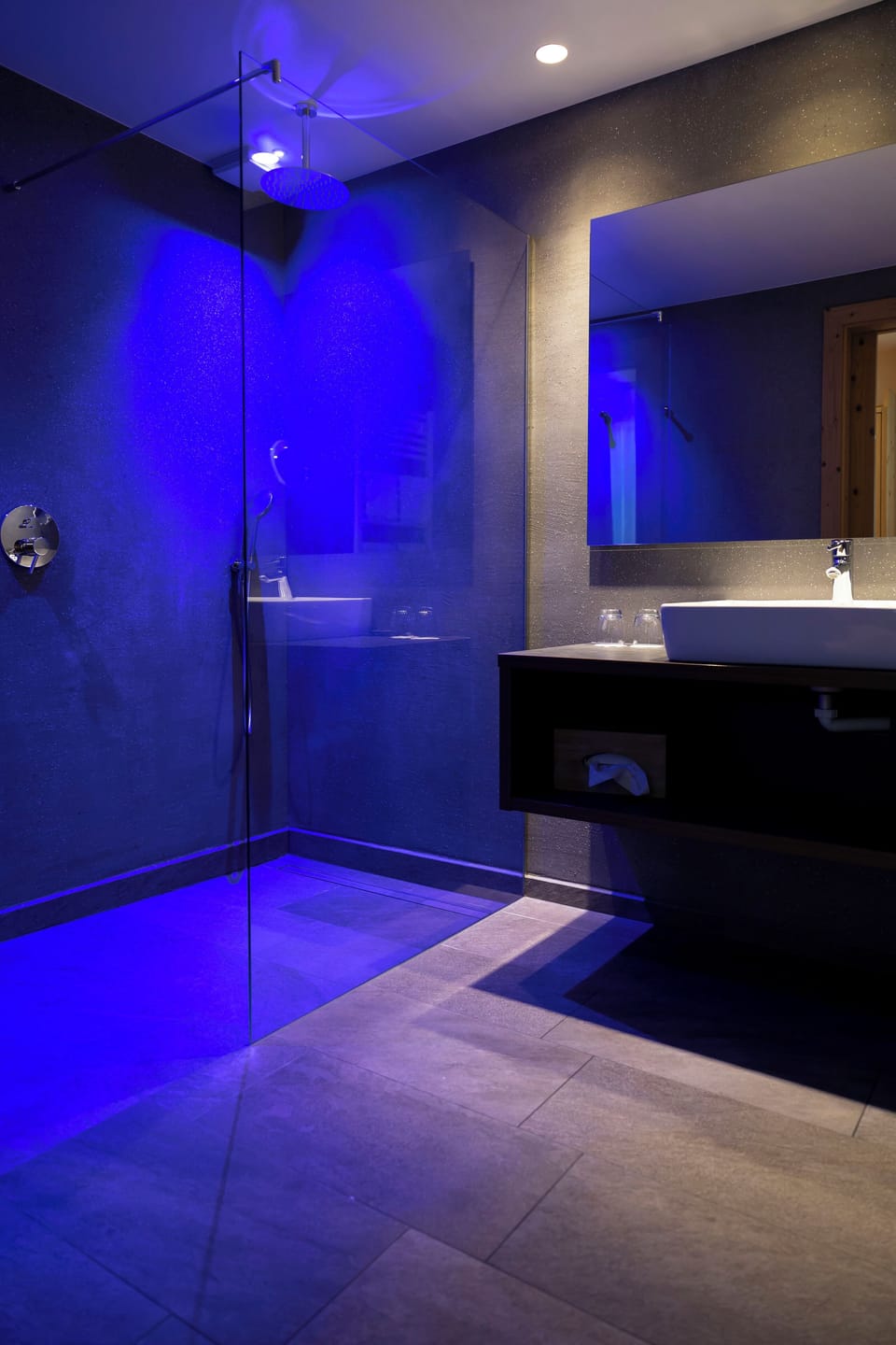 Suite, Garden View (Alpina) | Bathroom | Shower, hair dryer, towels
