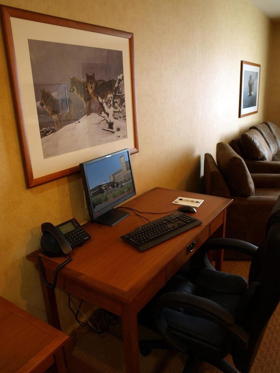 In-room safe, desk, laptop workspace, iron/ironing board