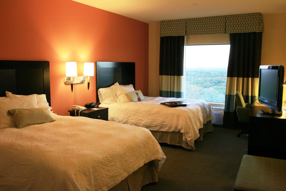 Room, 2 Queen Beds, Non Smoking | Hypo-allergenic bedding, in-room safe, iron/ironing board