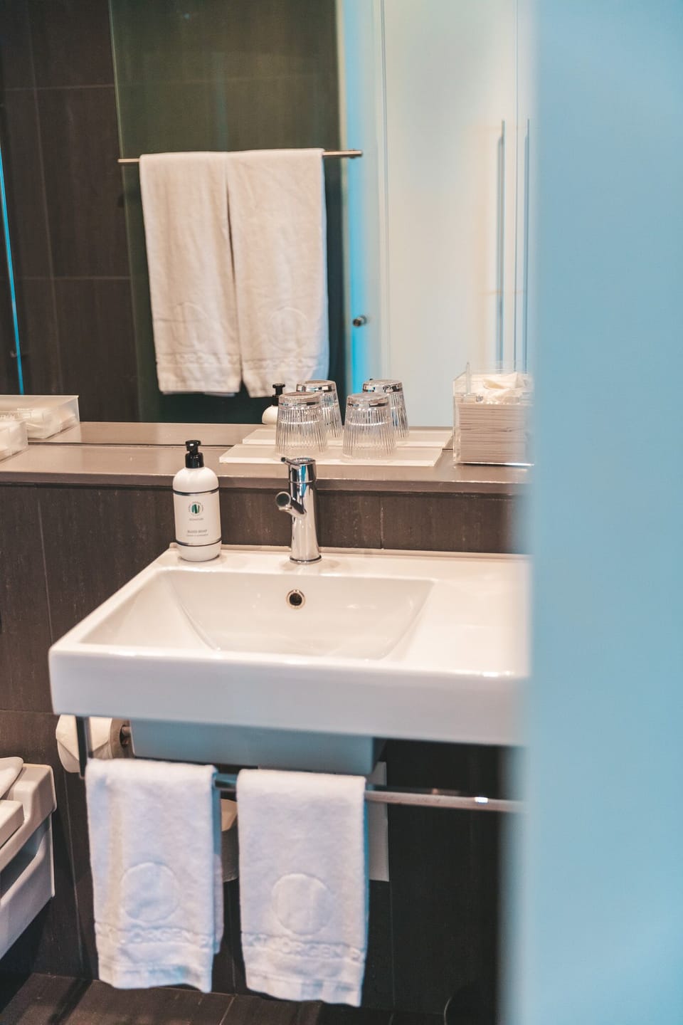 Free toiletries, hair dryer, slippers, towels