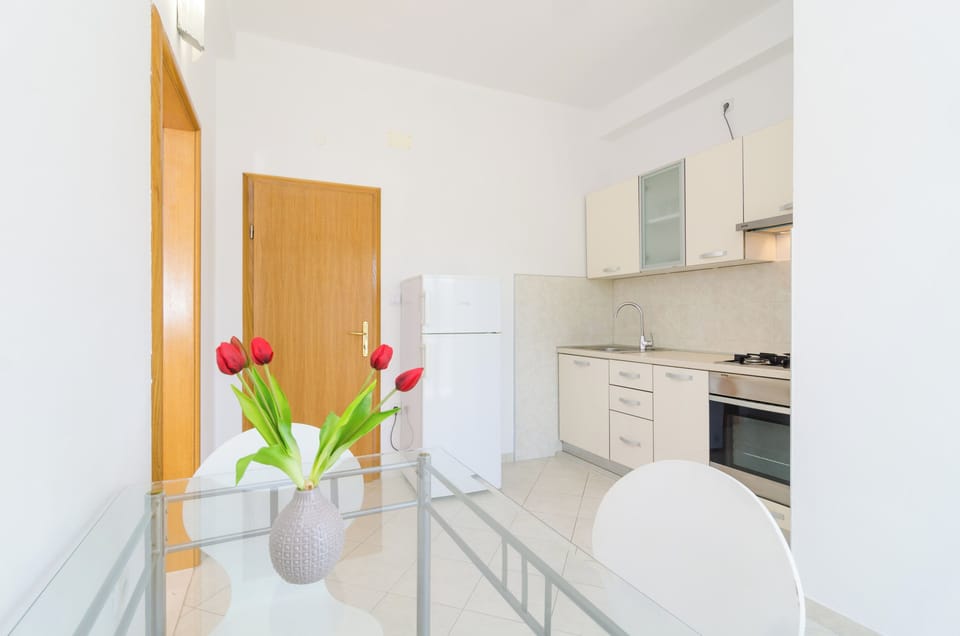 Studio (Apartments & Rooms Barišić - Studio) | Private kitchenette | Fridge