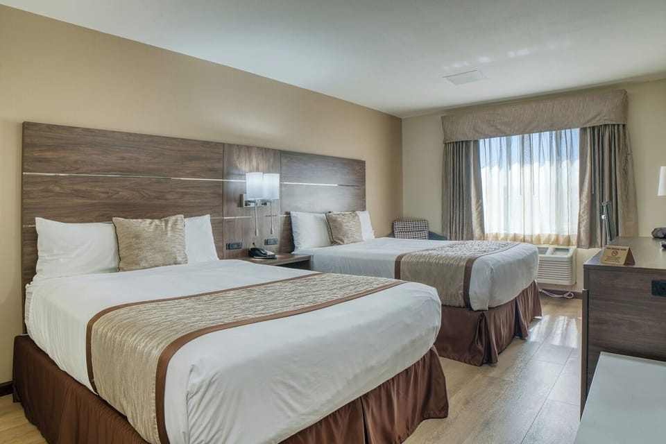 Double Room, 2 Queen Beds | Premium bedding, desk, laptop workspace, blackout drapes
