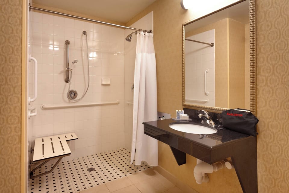 Standard Room, 1 King Bed | Bathroom | Combined shower/tub, free toiletries, hair dryer, towels
