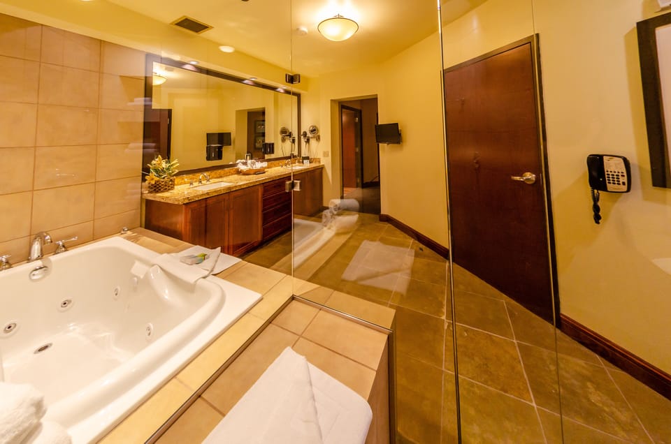 Presidential Suite, 1 King Bed | Bathroom | Combined shower/tub, free toiletries, hair dryer, towels