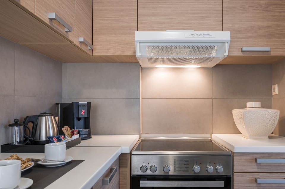 Superior Apartment, 1 Bedroom | Private kitchen | Fridge, coffee/tea maker, electric kettle