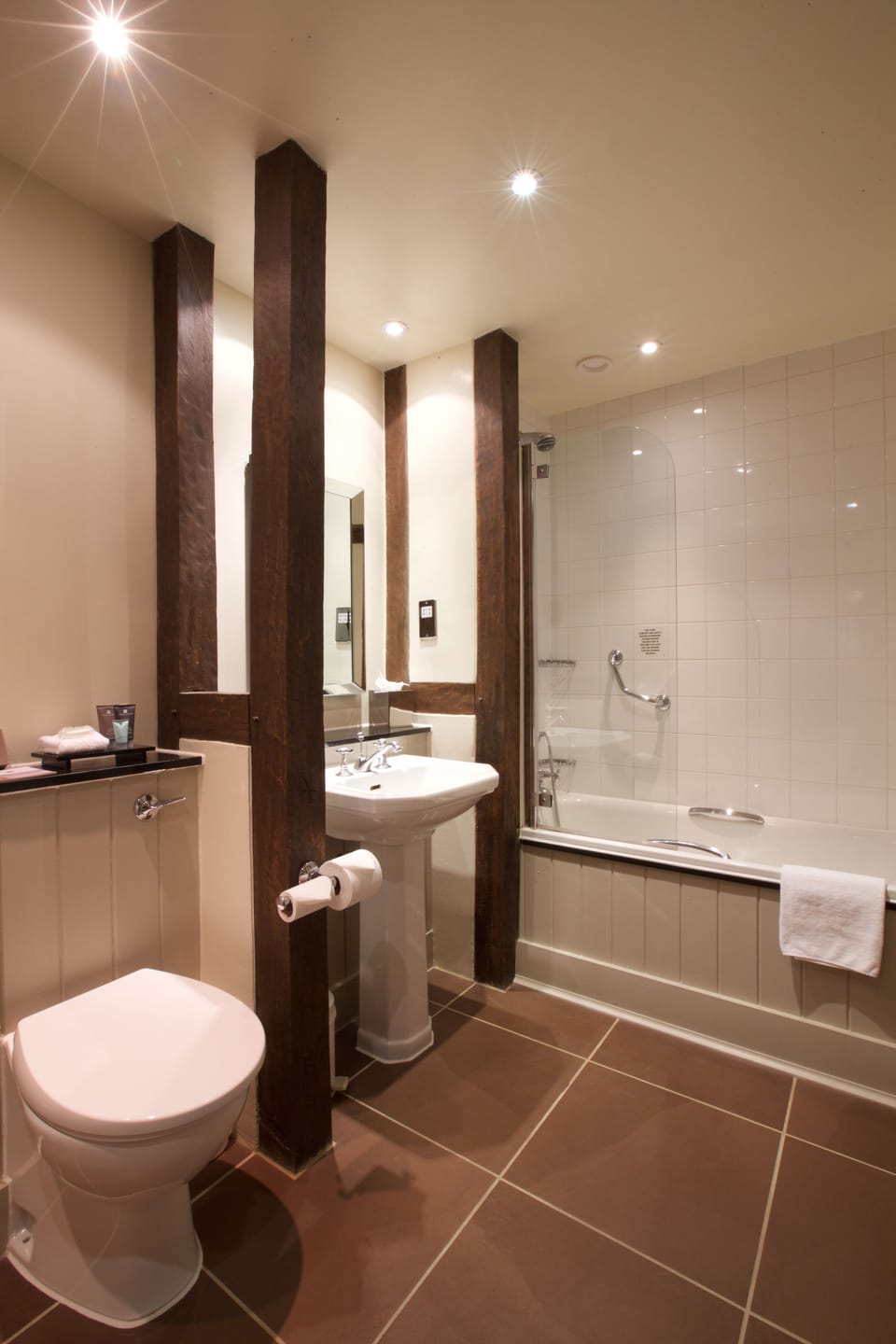 Free toiletries, bathrobes, towels