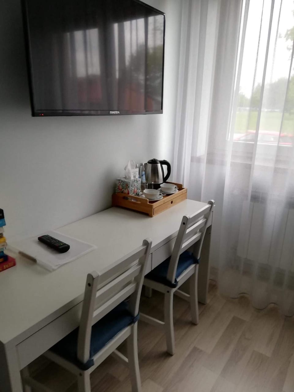 Desk, iron/ironing board, free cribs/infant beds, free WiFi