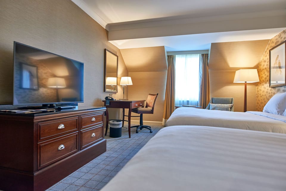 Superior Double Room, 2 Double Beds | In-room safe, desk, laptop workspace, blackout drapes