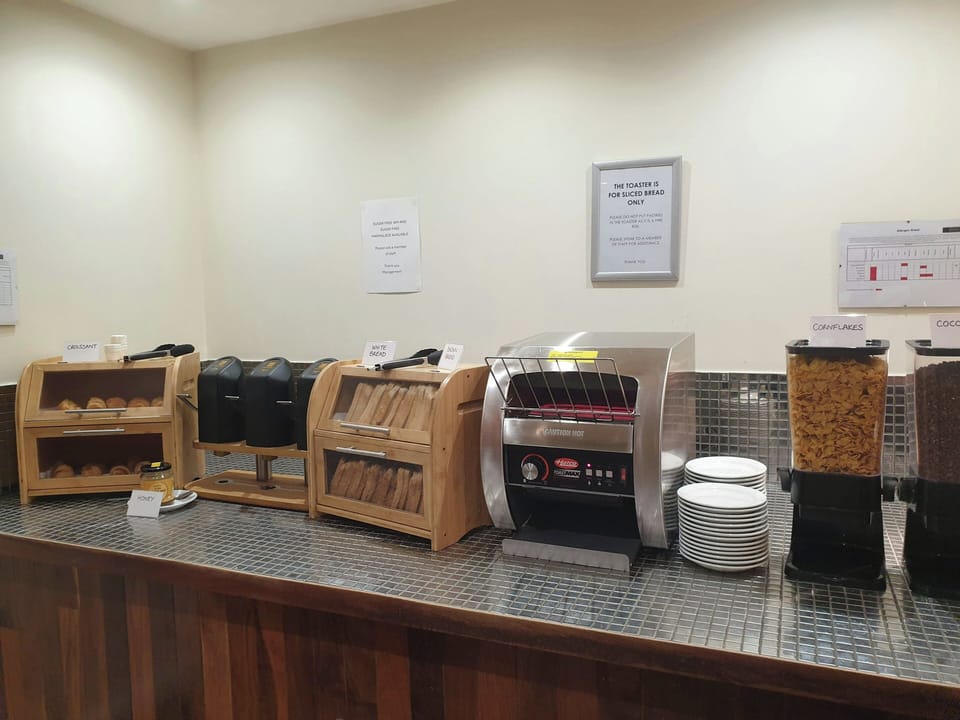 Free daily buffet breakfast