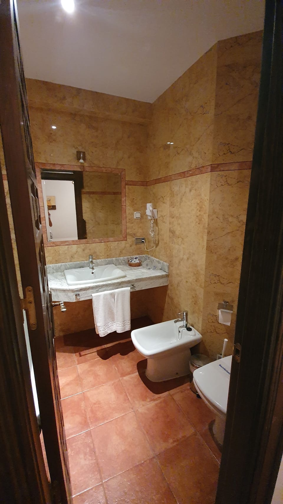 Double or Twin Room (Interior) | Bathroom | Bathtub, free toiletries, hair dryer, bidet