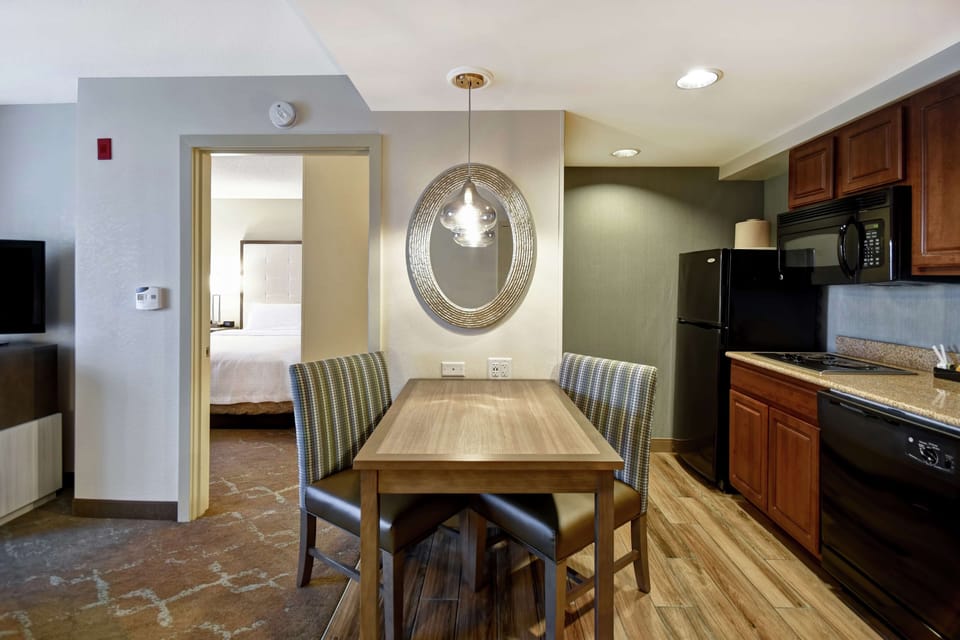 One Bedroom Suite, Two Double Beds, Non-Smoking | Private kitchen | Fridge, microwave, stovetop, dishwasher