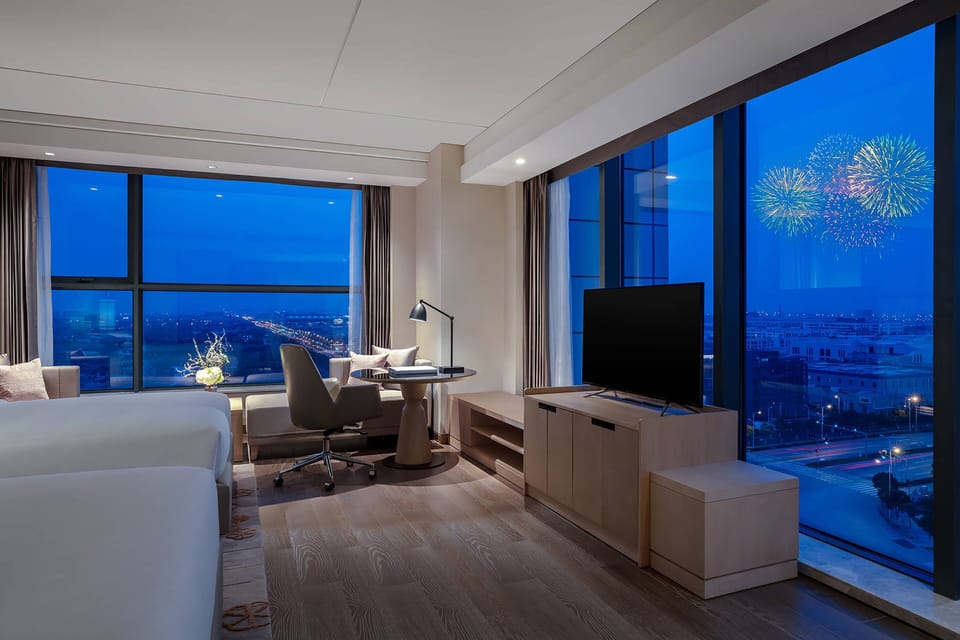 Club Room, 2 Double Beds | Down comforters, in-room safe, desk, soundproofing