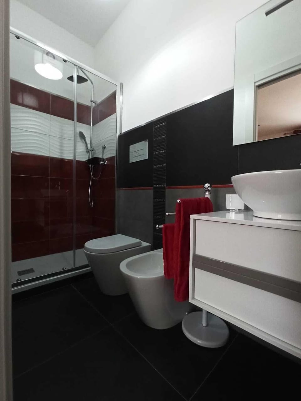 Superior Double Room | Bathroom | Shower, rainfall showerhead, hair dryer, bathrobes