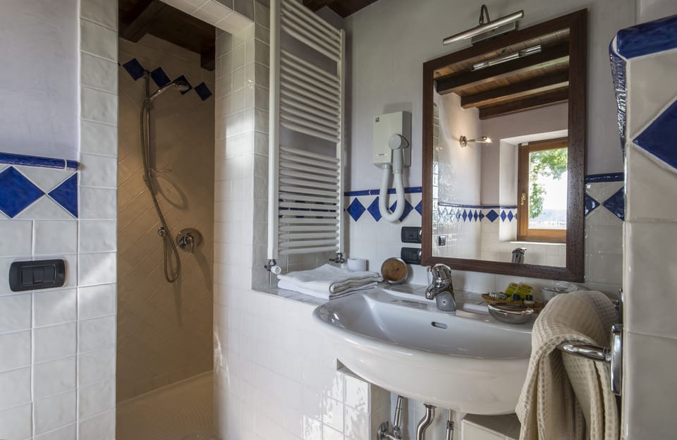 Deluxe Double Room, Hill View | Bathroom | Shower, free toiletries, hair dryer, bidet