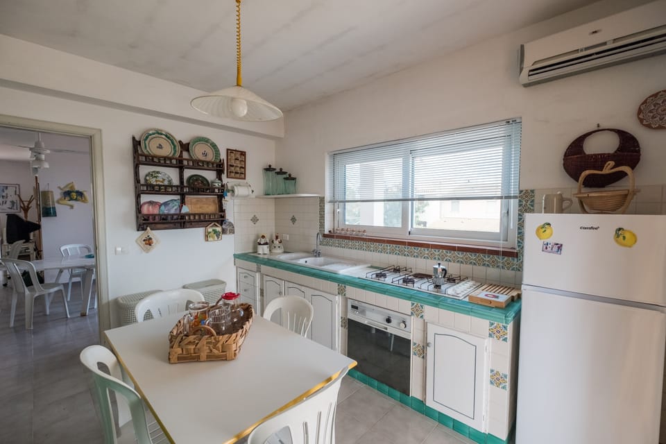 Apartment, Terrace | Private kitchen | Full-size fridge, oven, espresso maker, cookware/dishes/utensils