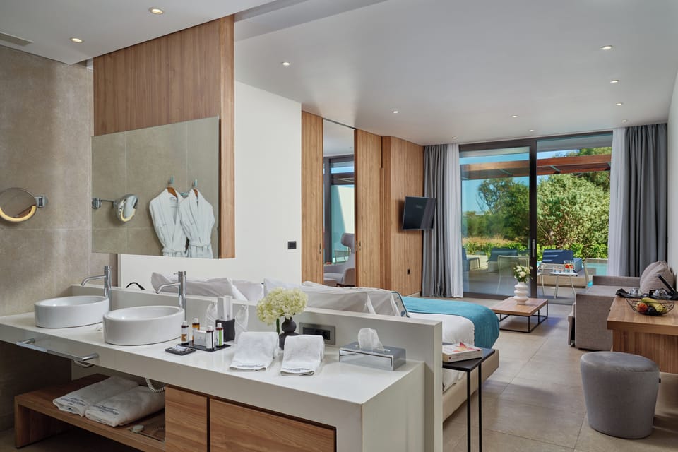 Suite, 2 Bedrooms, Private Pool, Garden View | Minibar, in-room safe, individually decorated, individually furnished