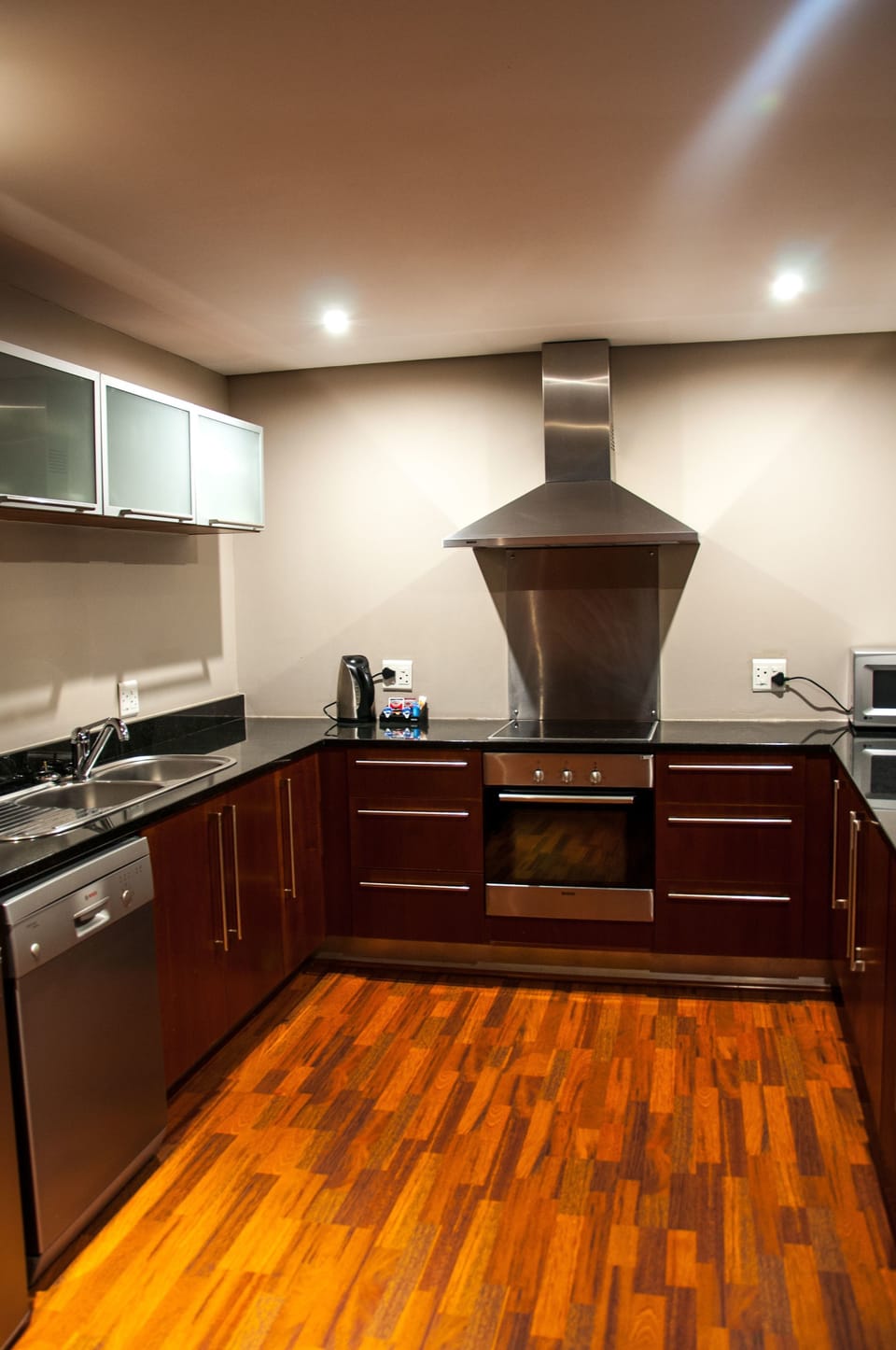 Standard Apartment (Double Bed) | Private kitchen | Full-size fridge, microwave, stovetop, dishwasher