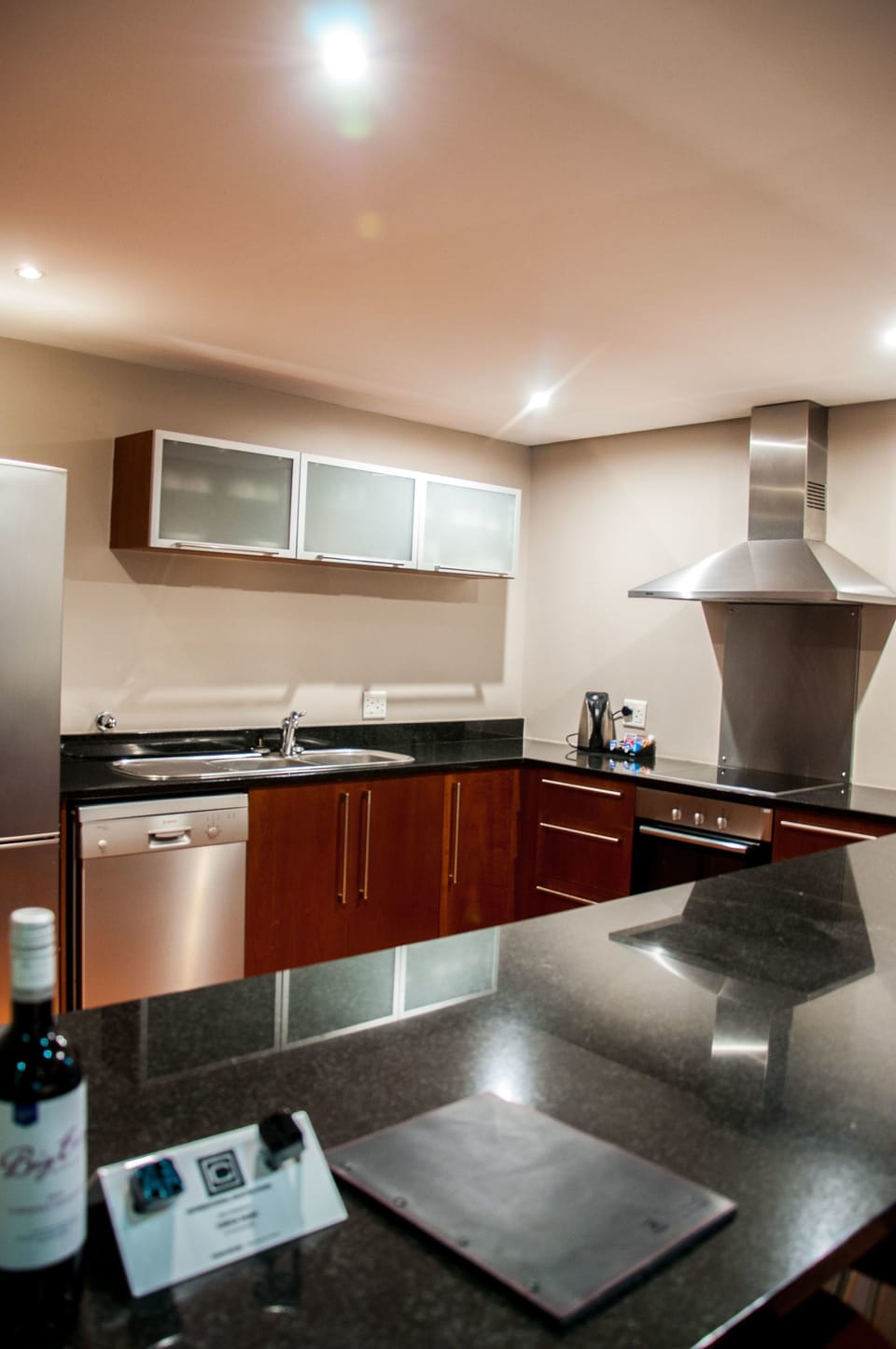 Standard Apartment (Double Bed) | Private kitchen | Full-size fridge, microwave, stovetop, dishwasher