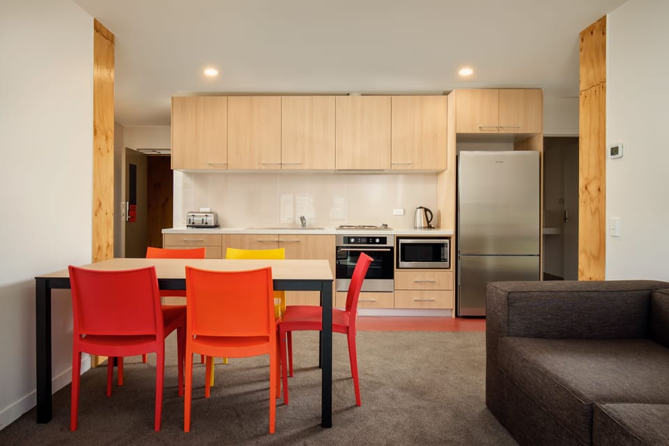 Shared fridge, microwave