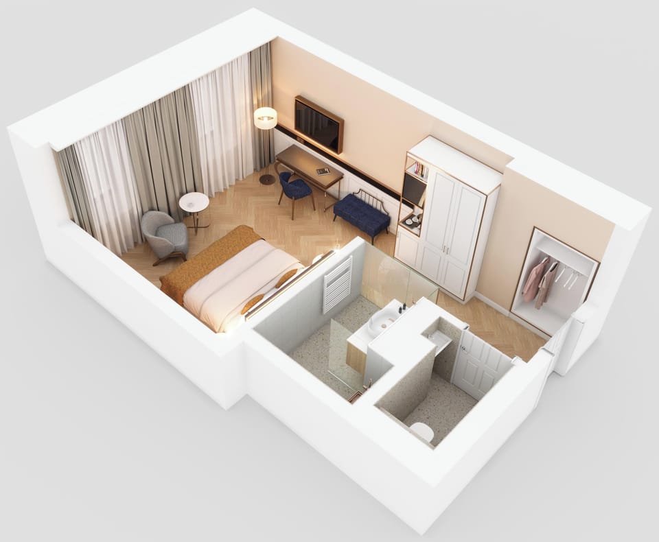 Deluxe Double Room | Hypo-allergenic bedding, minibar, in-room safe, free WiFi