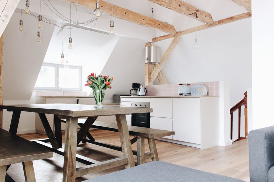 Luxury Apartment, 3 Bedrooms, Patio, Mountain View | Private kitchenette | Fridge, microwave, dishwasher, coffee/tea maker