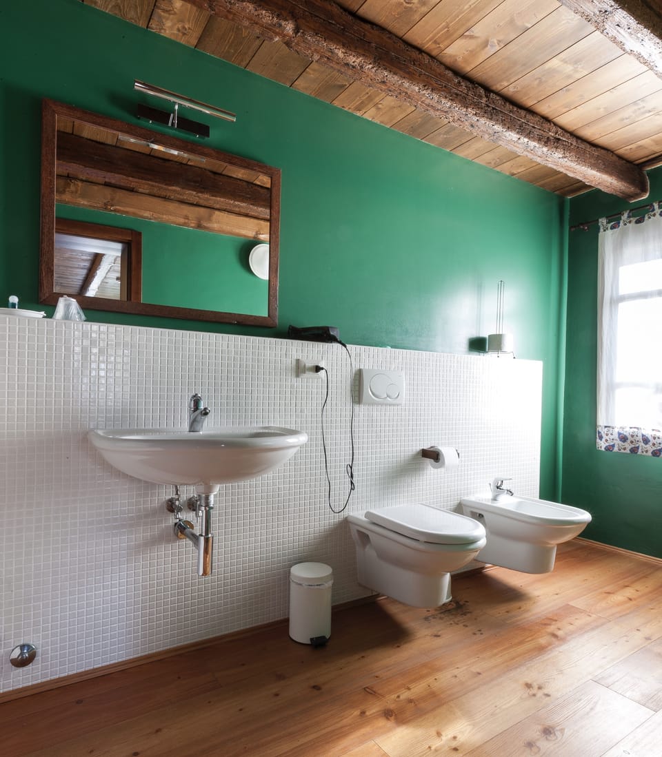 Comfort Double or Twin Room, Garden View | Bathroom | Free toiletries, hair dryer, bidet, towels