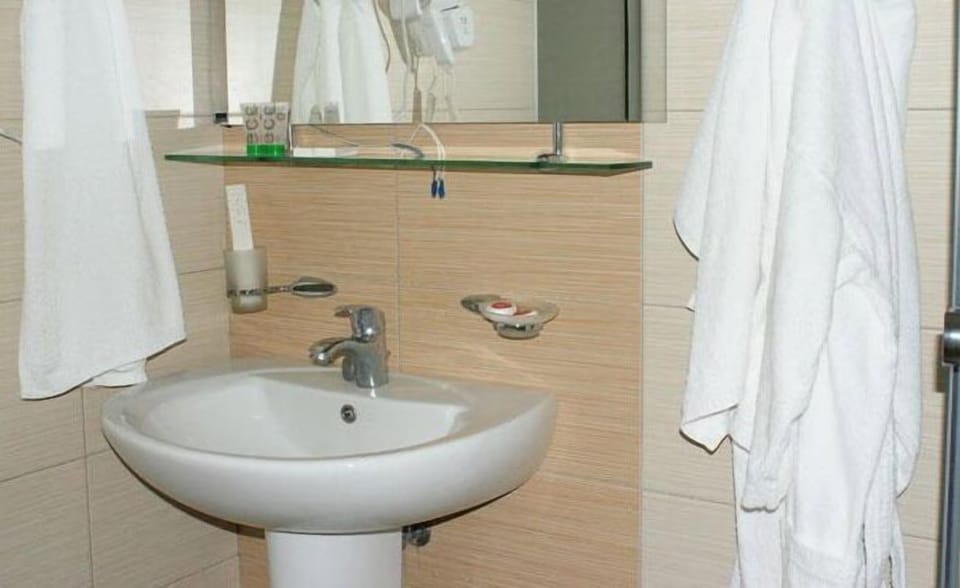 Suite | Bathroom | Shower, free toiletries, hair dryer, towels