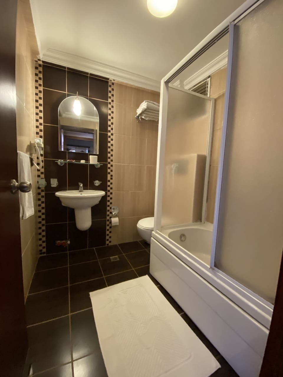 Hair dryer, towels