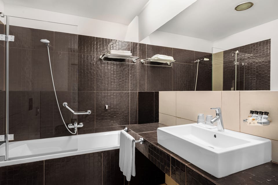 Standard Double Room | Bathroom | Free toiletries, hair dryer, towels, soap