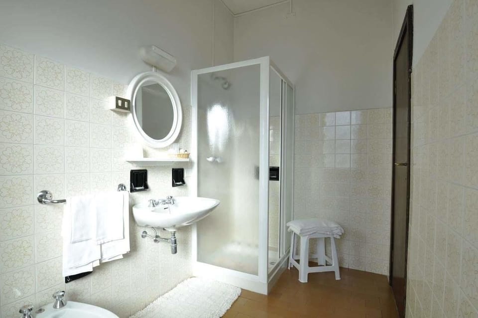 Free toiletries, hair dryer, bidet, towels