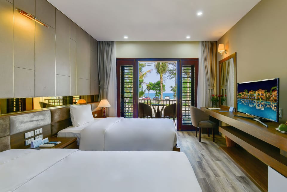 Memory foam beds, minibar, in-room safe, desk