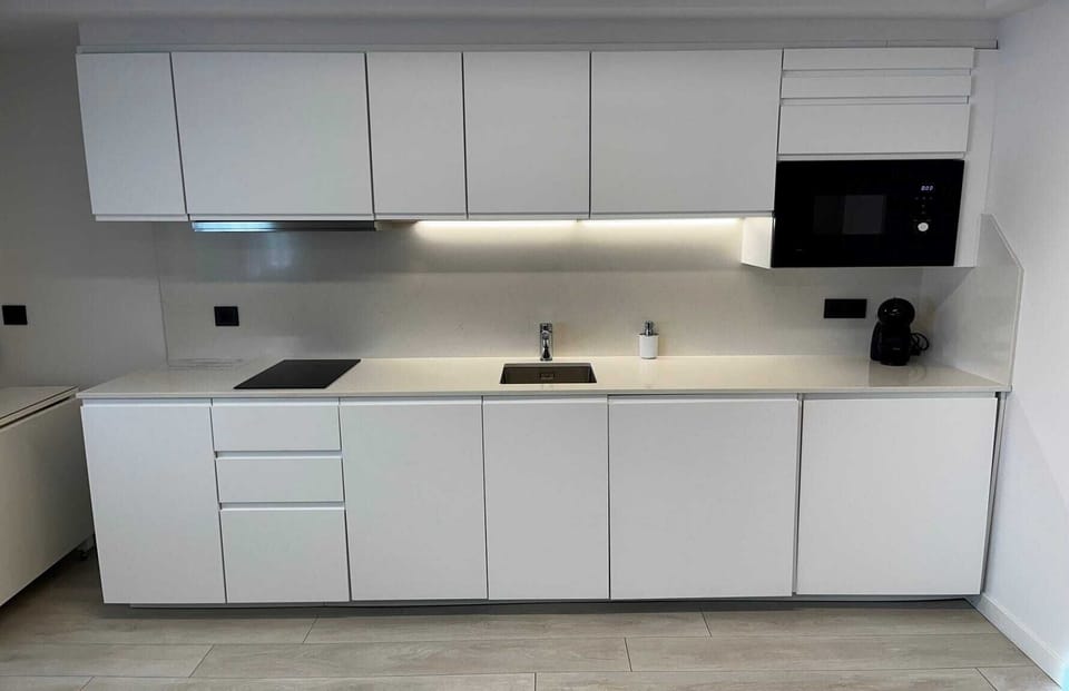 Studio, Multiple Beds | Private kitchen | Full-size fridge, microwave, stovetop, dishwasher