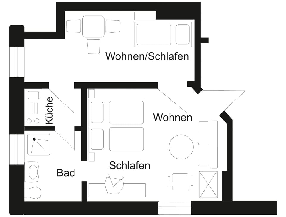 Family Room (Typ 2 / Smaragd & Saphir) | Floor plan