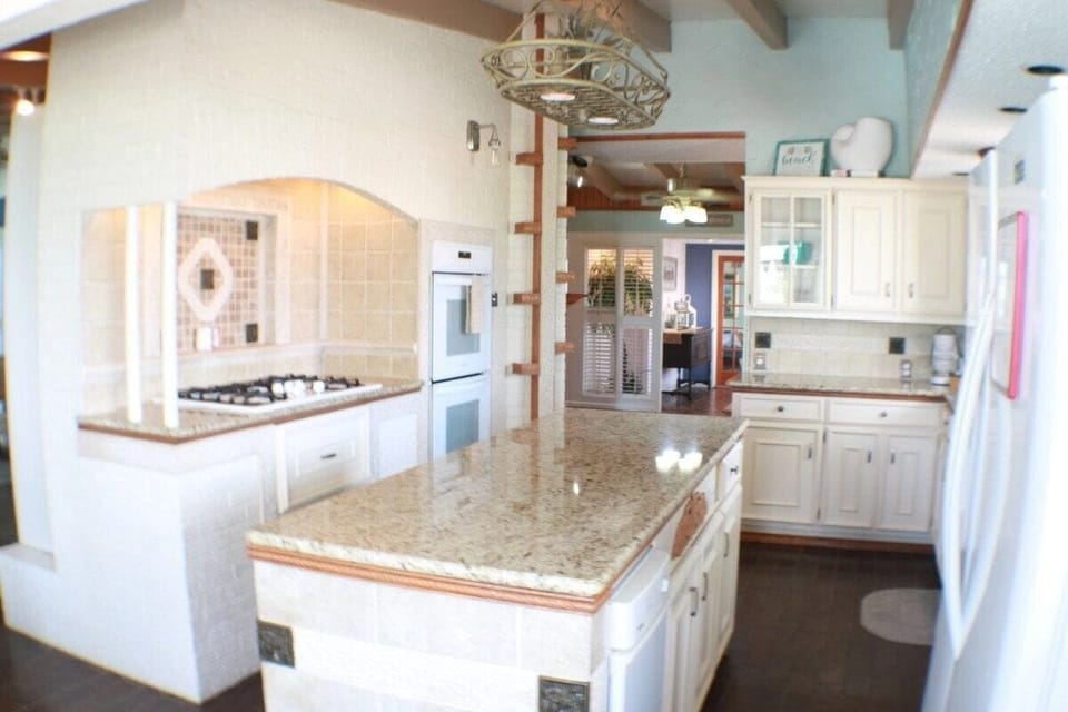 Villa | Private kitchen | Coffee/tea maker, full-size fridge, microwave, dishwasher